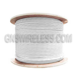 Low Loss Flexible 400 Series Plenum Rated Coax Cable Double Shielded with White PVC (FR) Jacket | 1000ft.
