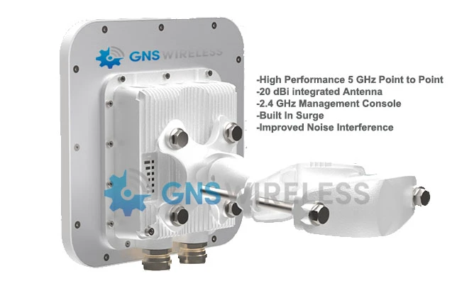 1.5 Gbps High Performance P2P Wireless Ethernet Bridge. 5 GHz, 1/2 Mile - Complete Link
